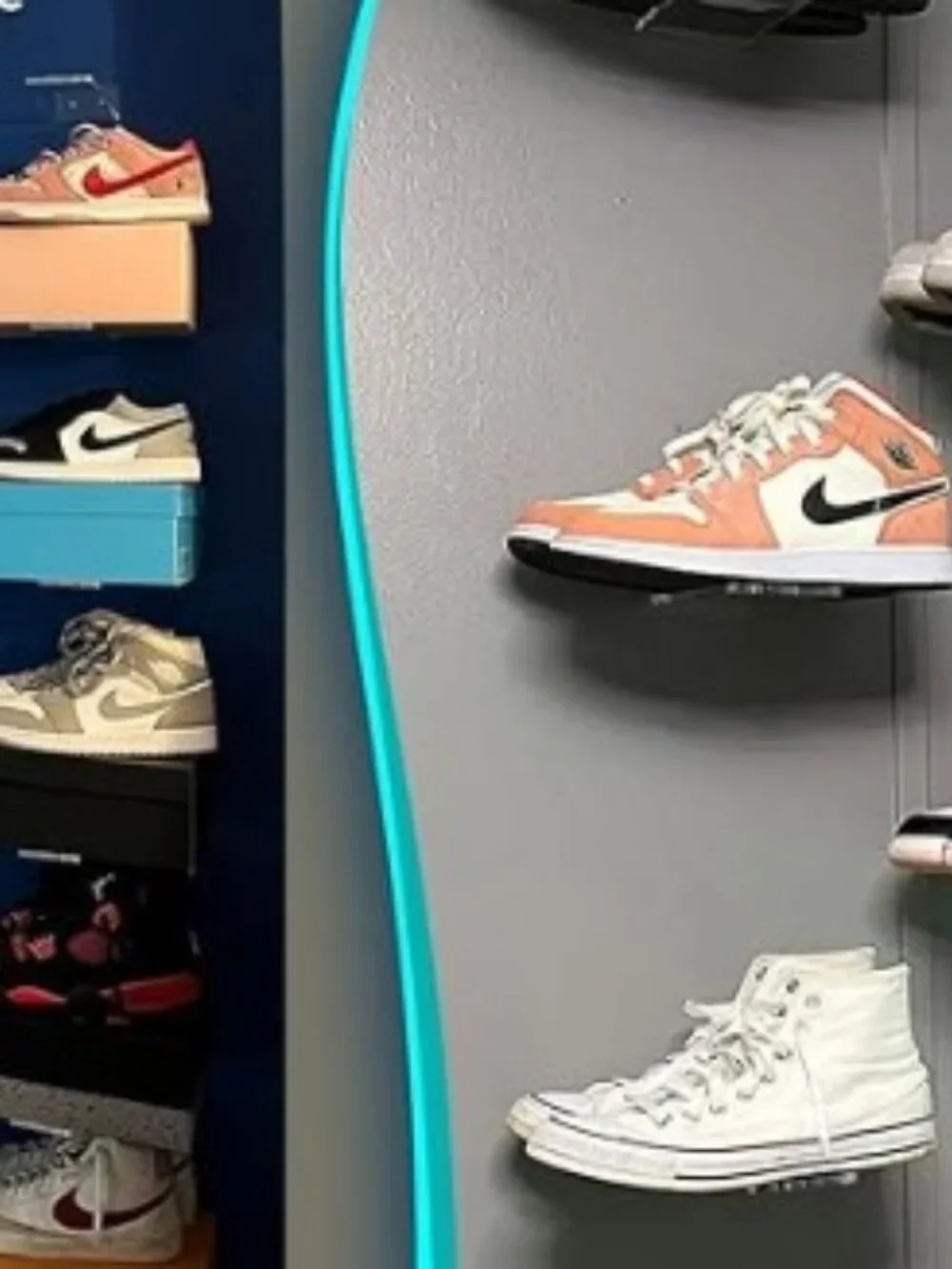 14 clear acrylic floating shelves for shoes